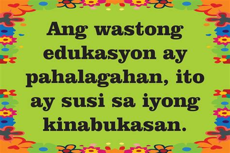 Edukasyon slogan tagalog